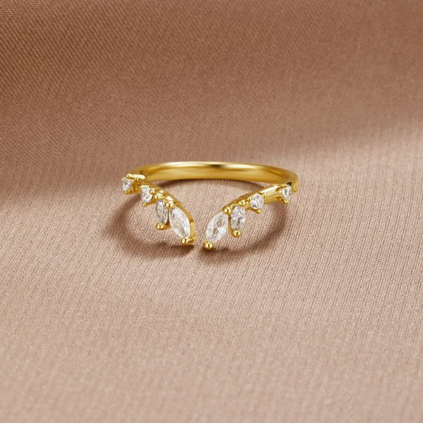 Anel Lily Cristal Vinha