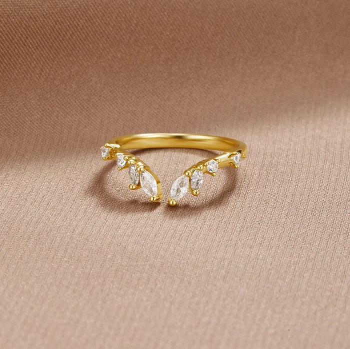 Anel Lily Cristal Vinha
