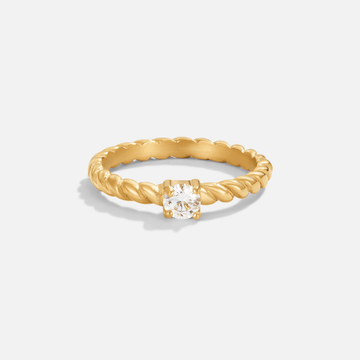 Anel Milan Torcido Cristal