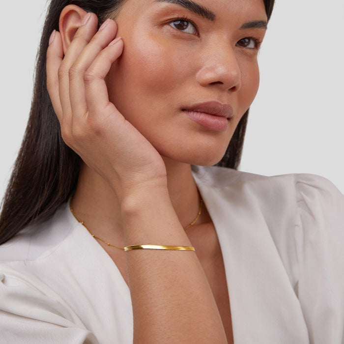 Pulseira Sarya Serpente Corrente