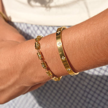 Pulseira Stellar Barrel Dourado