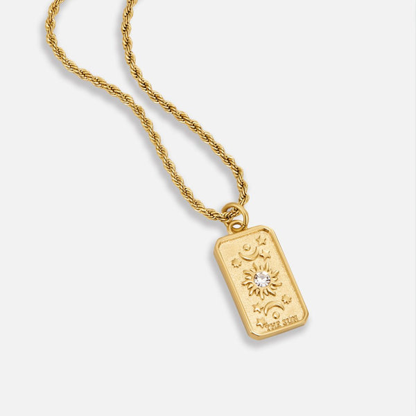 Colar com Pendente Tarot "The Sun"