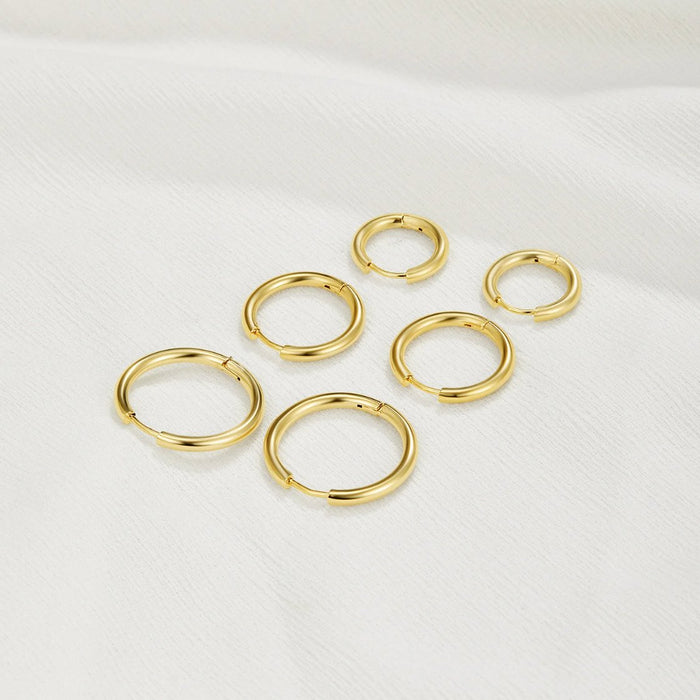 Brincos Triplo Argola Conjunto