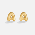 Brincos Bubble Letra Dourado
