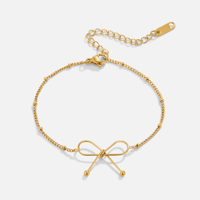 Pulseira Anika Laço Dourado