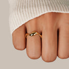 Anel Onda Ouro 18K