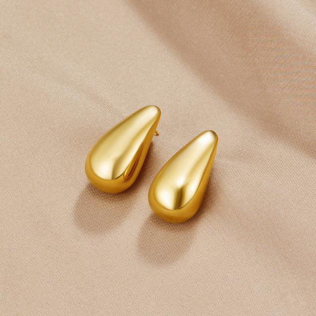 Brincos Dakota Gota Dourado