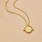 Colar Sun Moeda Dourado