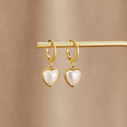 Brincos de Argola com Pérola "Pure Heart"