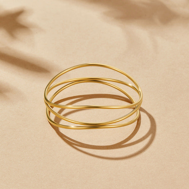 Pulseira Sabrina Sobreposto Dourado