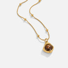Colar Amber Pedra Pendente