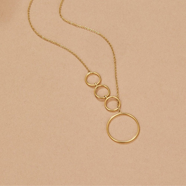 Colar Aspen Comprido Dourado