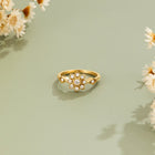 Anel Aurora Cristal Flor