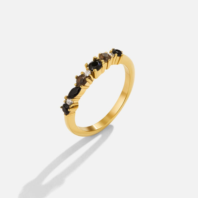 Anel Preto Obsidian Eternity