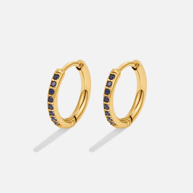 Brincos Azul Eternity Argola