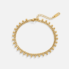 Pulseira Brie de Corrente Cubana com Gota