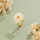 Anel Camelia Flor