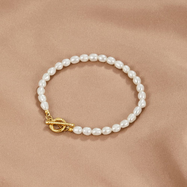Pulseira Cara Pérola Elo