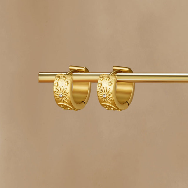 Brincos Celestial Argola Dourado