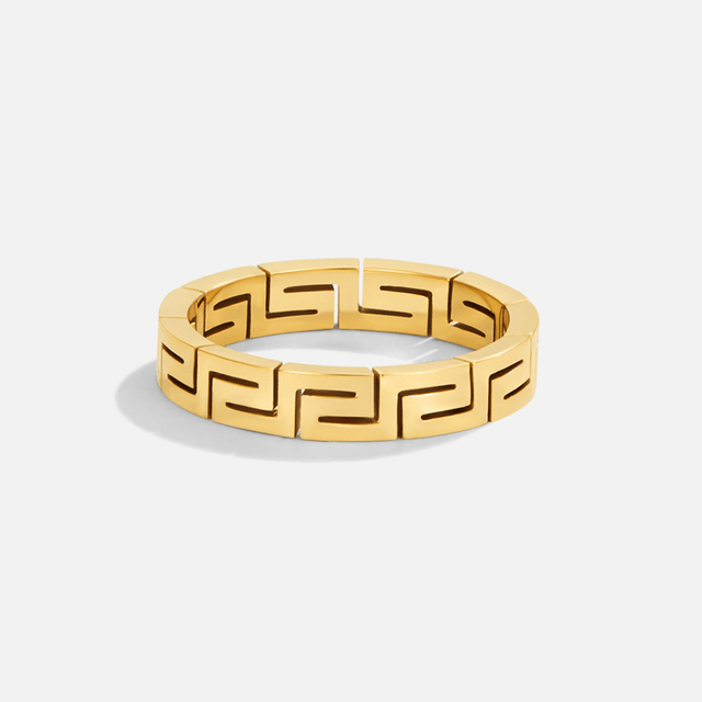 Anel Celestine Hollow Dourado