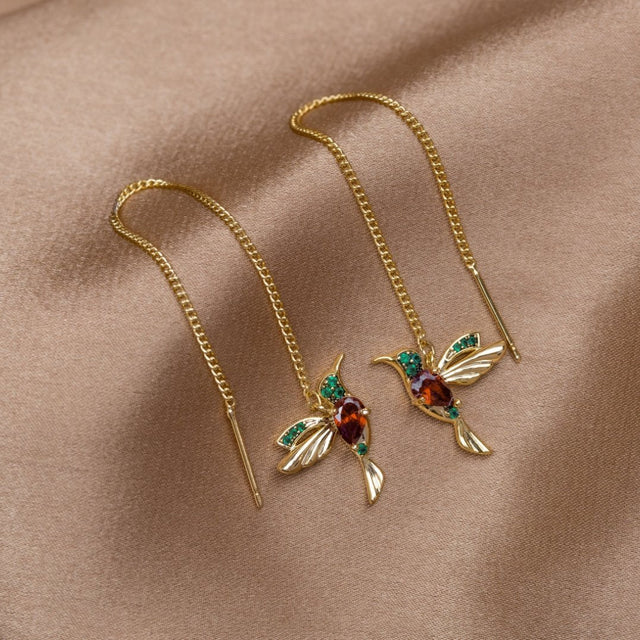 Brincos Cristal Hummingbird Borla
