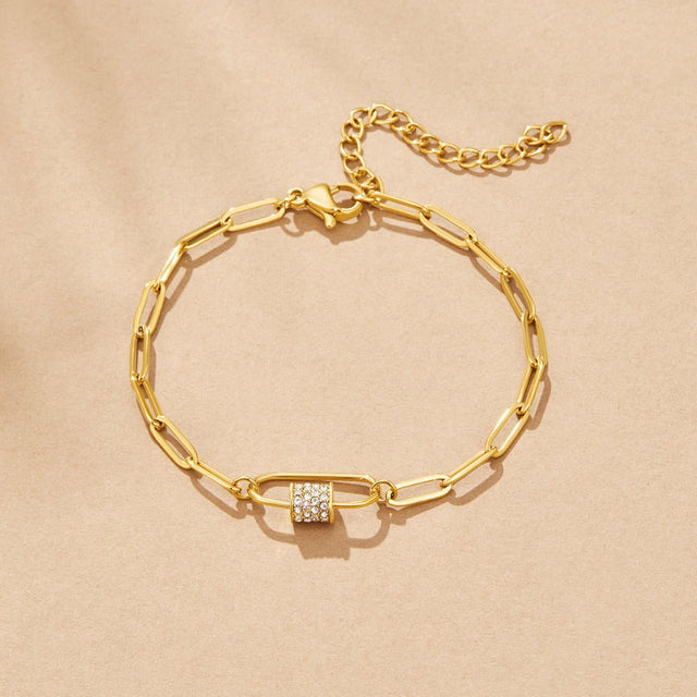 Pulseira Cristal Clipe Berloque