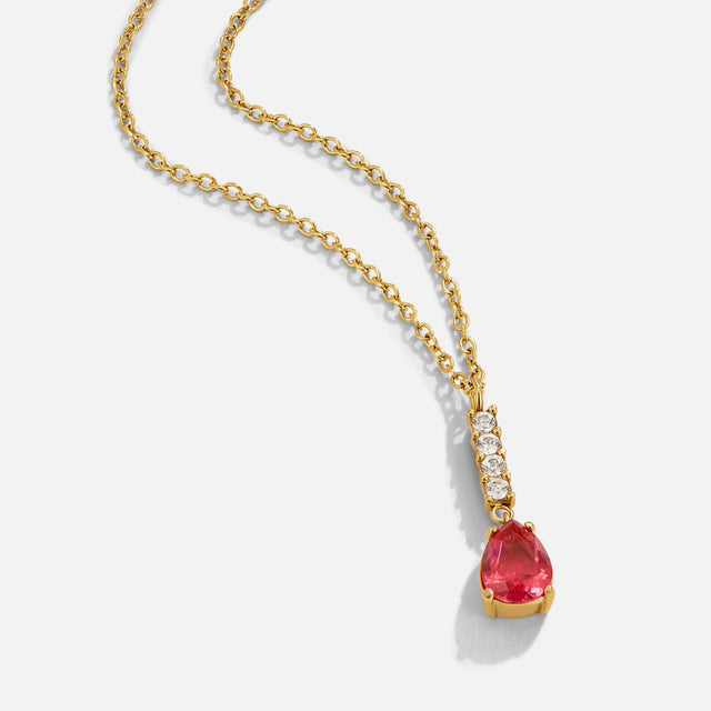 Colar Cristal Rubi Gota
