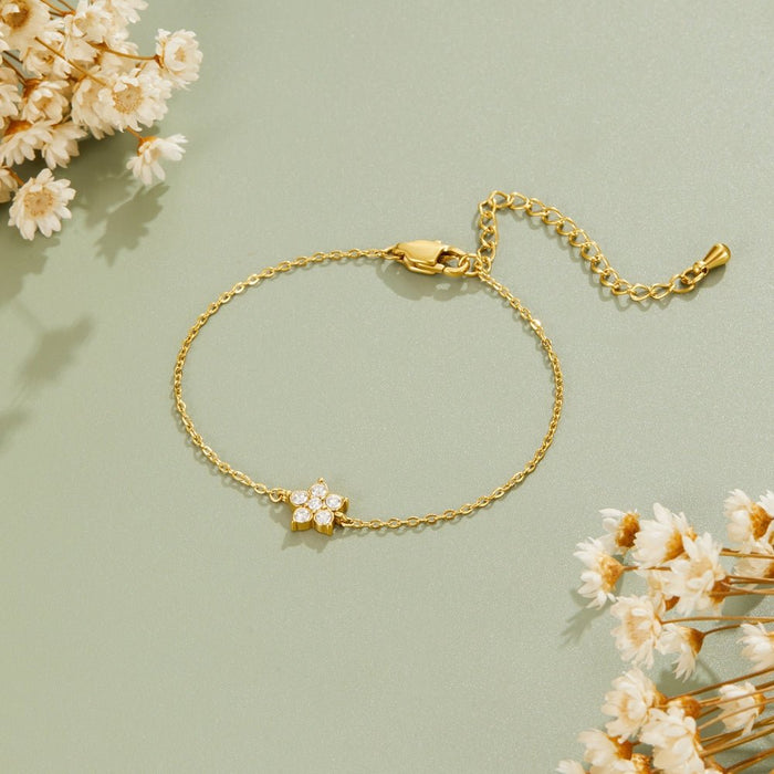 Pulseira Elara Cristal Flor
