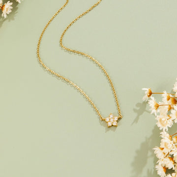 Colar Elara Cristal Flor