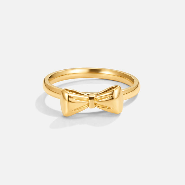 Anel Ellie Laço Dourado