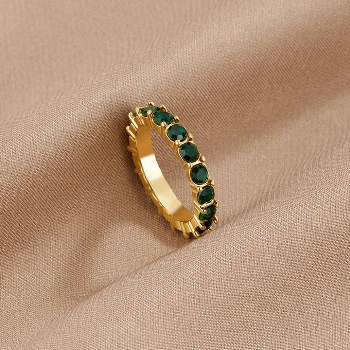 Anel Esmeralda Beauty Cristal
