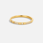 Anel Emery Cristal Dourado