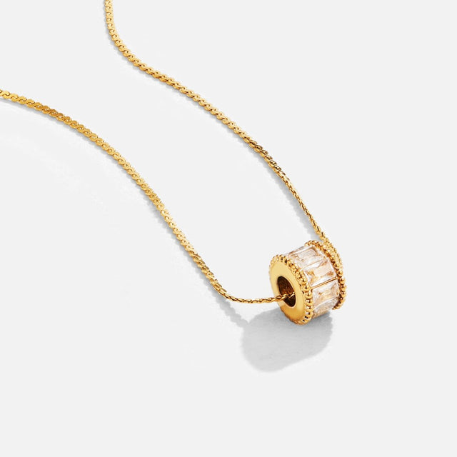 Colar Gigi de Cristal Dourado