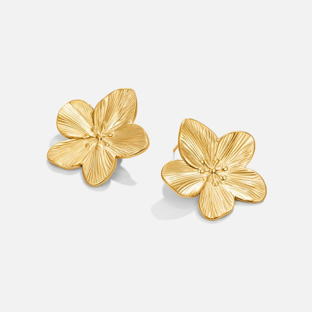 Brincos Flor Dourado