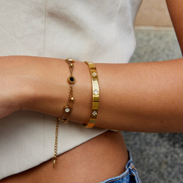 Pulseira Trevo Dourado