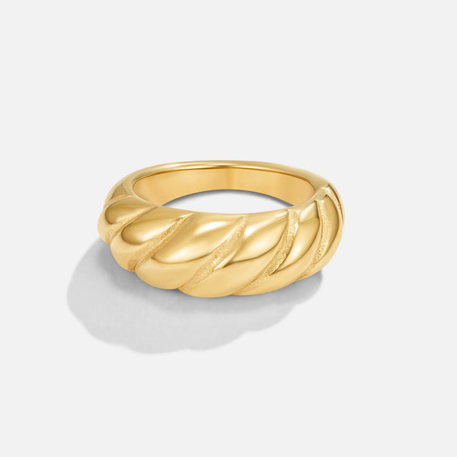 Anel Croissant Dourado