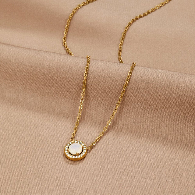 Colar Monet Cristal Dourado