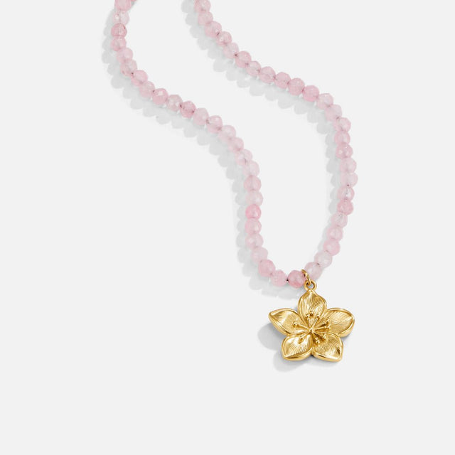 Colar Flor Pendente Dourado