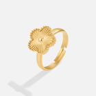 Anel Trevo Dourado