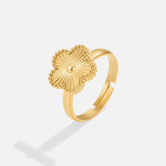 Anel Trevo Dourado