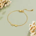 Pulseira Cristal Vinha Dourado