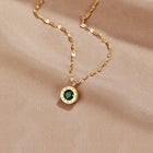 Colar Verde Cristal Athena