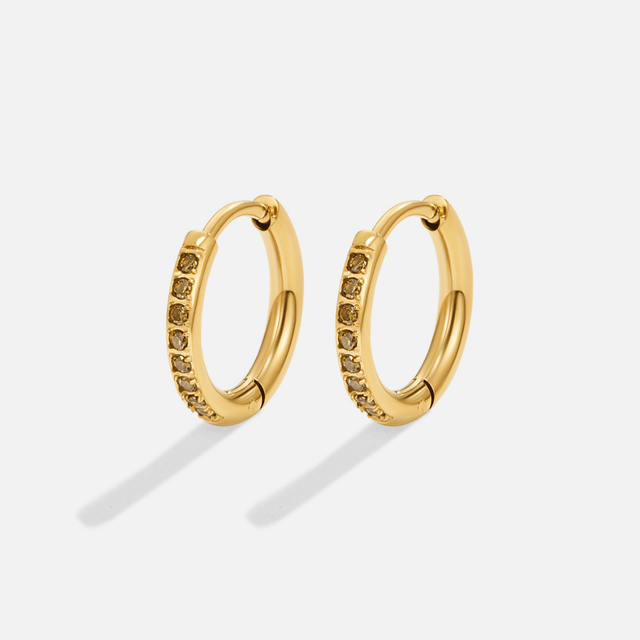 Brincos Verde Eternity Argola