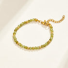 Pulseira Verde Peridoto Conta
