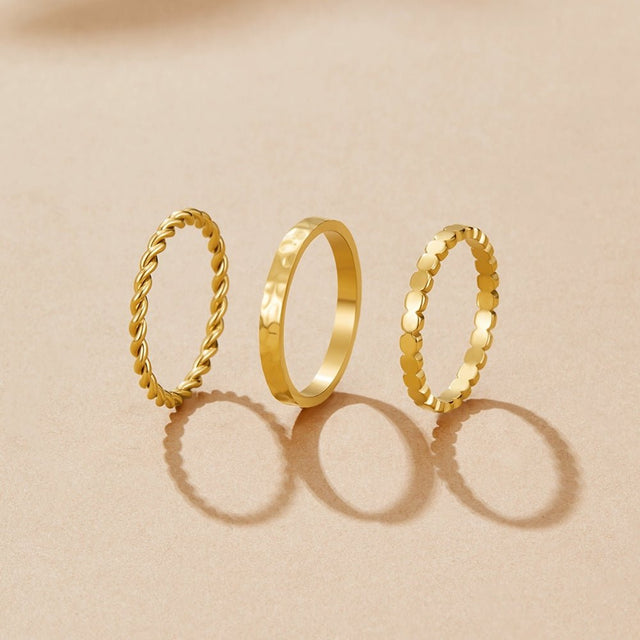 Anel Hella Stacked Conjunto