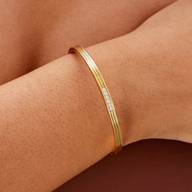 Pulseira Kim Cristal bangle