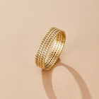 Pulseira Sobreposto Folha Dourado