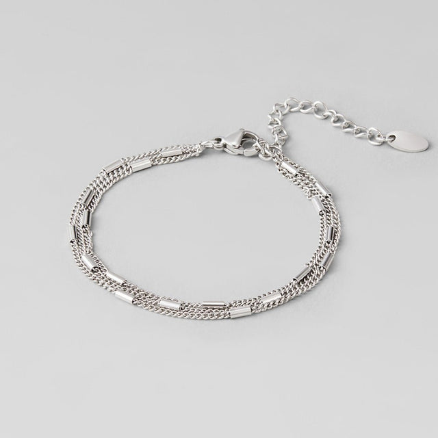 Pulseira Sobreposto Alia Prateado