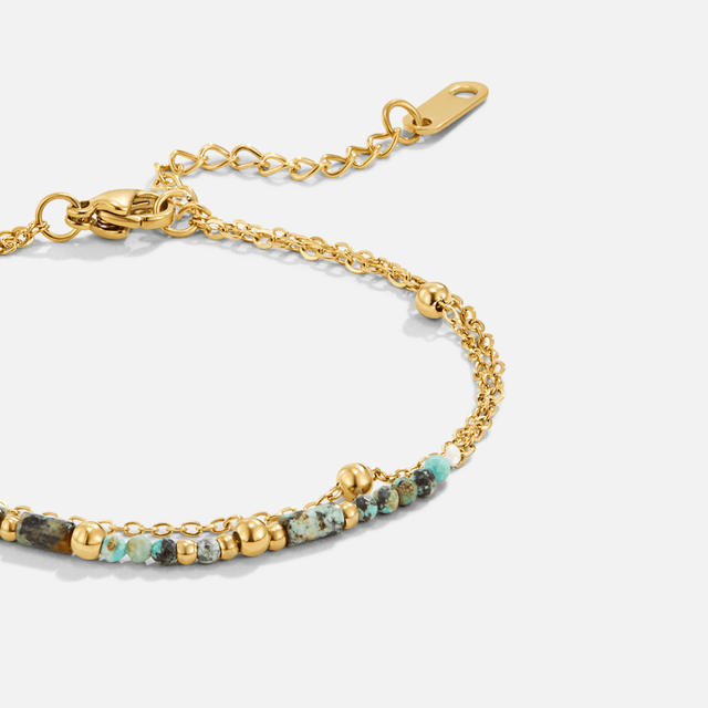 Pulseira Sobreposto Pedra Beads