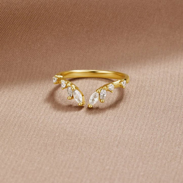 Anel Lily Cristal Vinha